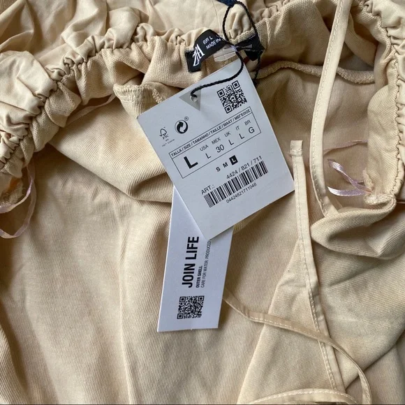 🐚 ZARA TAN BACK TIE JUMPSUIT! - Picture 9 of 16